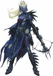 A drow using one of the hand crossbows for which their race is well-known. (Image taken from the Dungeons & Dragons Wiki